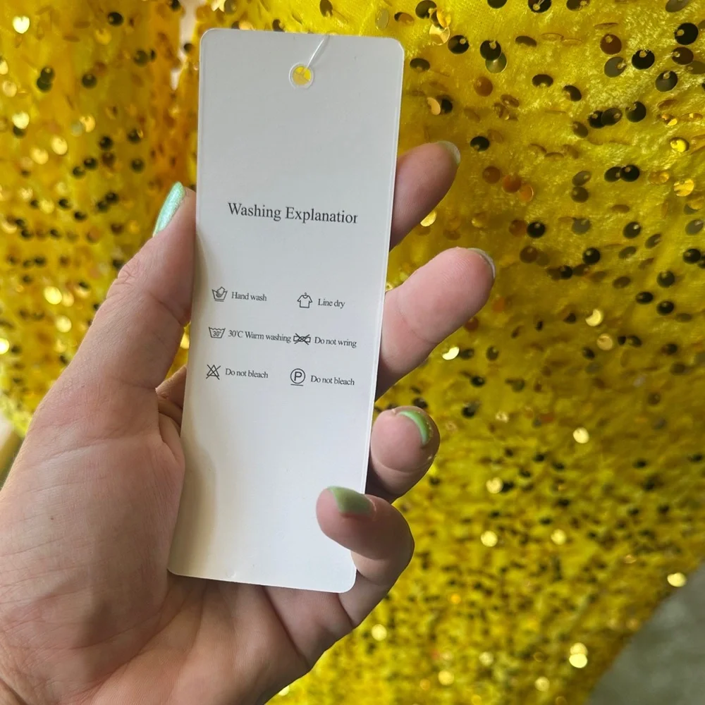 Luxurious Yellow Sequin Dress (NWT) - Picture 7 of 17